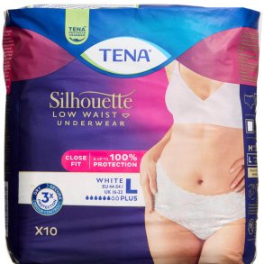 Tena Silhouette Plus Hvid Large 10.stk