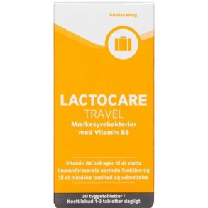 Lactocare Travel 30 tyggetabletter