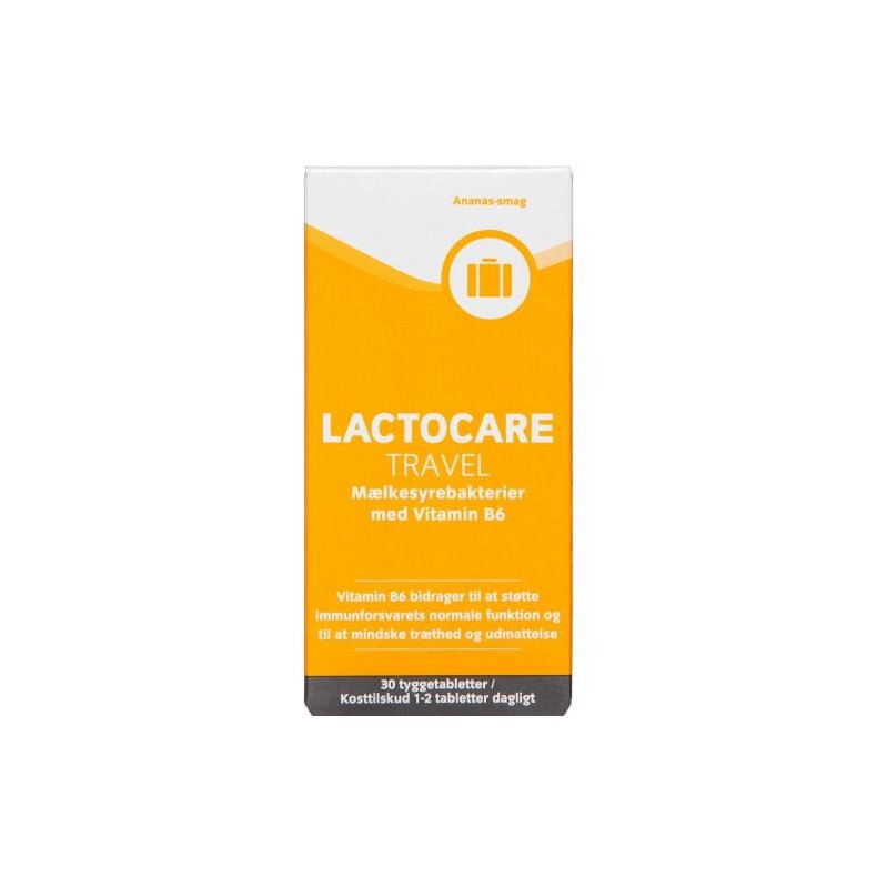 Lactocare Travel 30 tyggetabletter