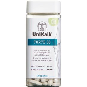 UniKalk38 mikg D-Vitamin 180 stk.