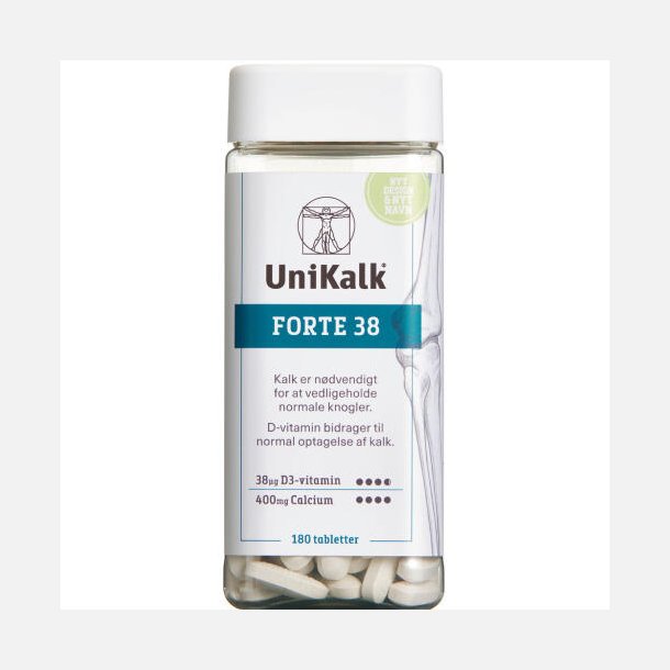 UniKalk38 mikg D-Vitamin 180 stk.