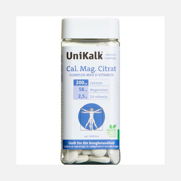 UniKalkCal-Mag-Citrat 140 stk.