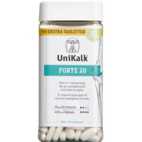  Unikalk Forte 20 Tablet 180 + 30.stk