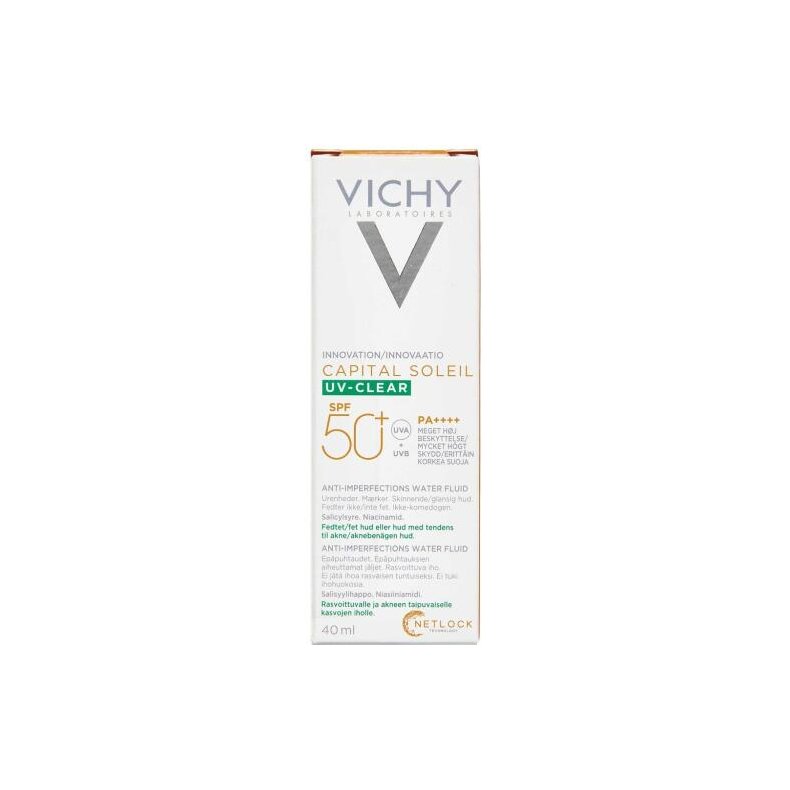 VichyCapital Soleil UV-Clear Matterende Solcreme til ansigt SPF50+ 40 ml