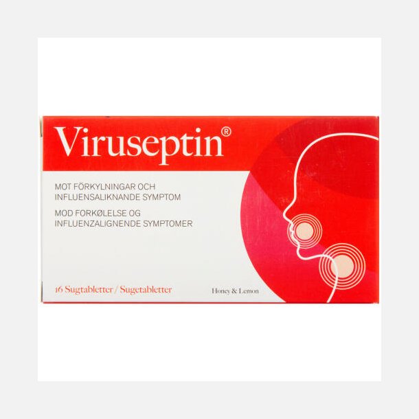Viruseptin Sugetabletter Honey&Lemon 16.stk