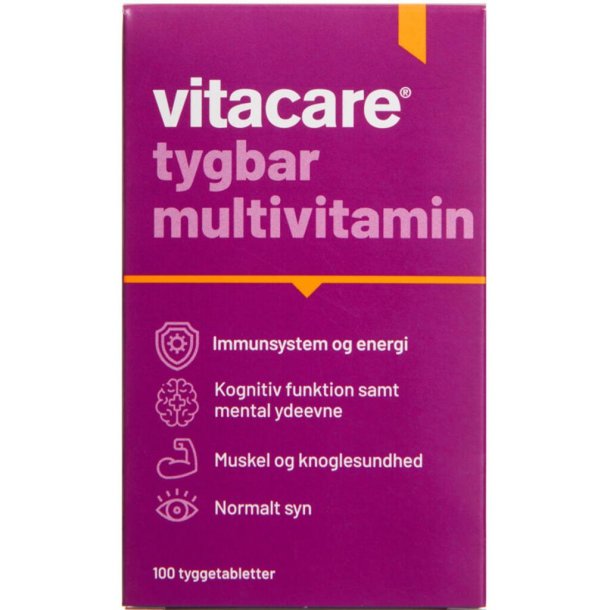 Vitacare Tygbar Multivitamin Skovb�rsmag 100.stk