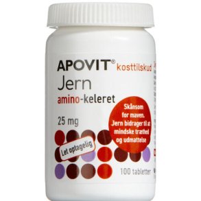 ApovitJern Amino-keleret 25 mg 100 stk.