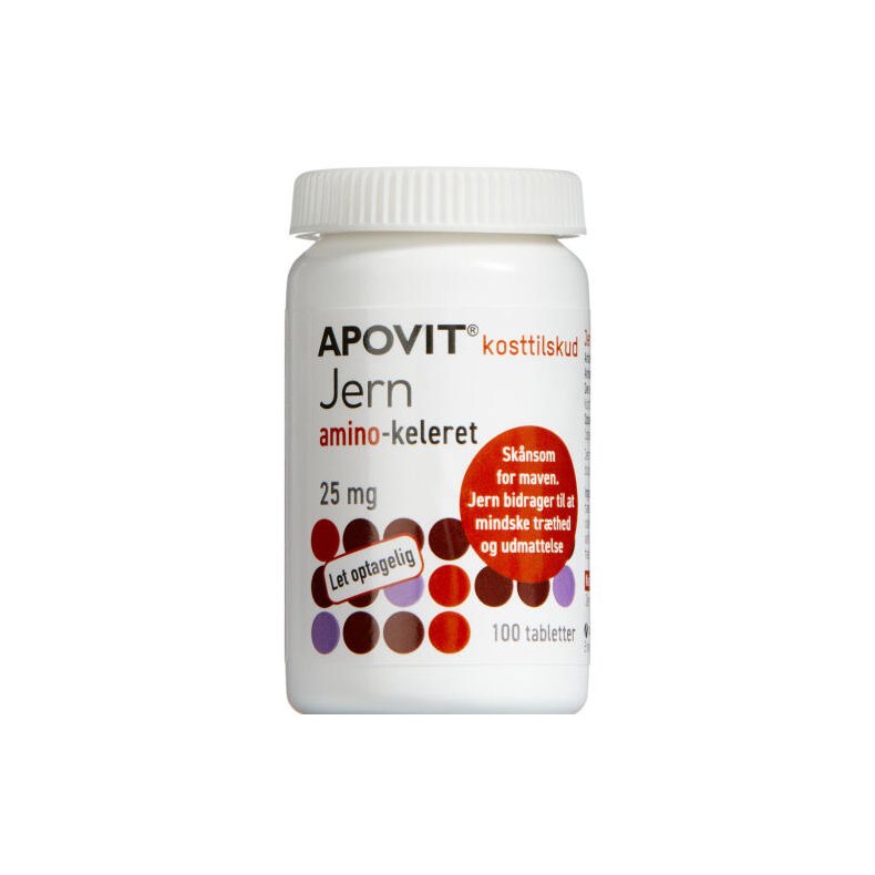 ApovitJern Amino-keleret 25 mg 100 stk.