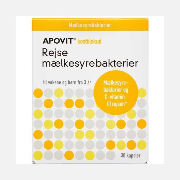 ApovitRejse Mlkesyrebakterier 30 stk.