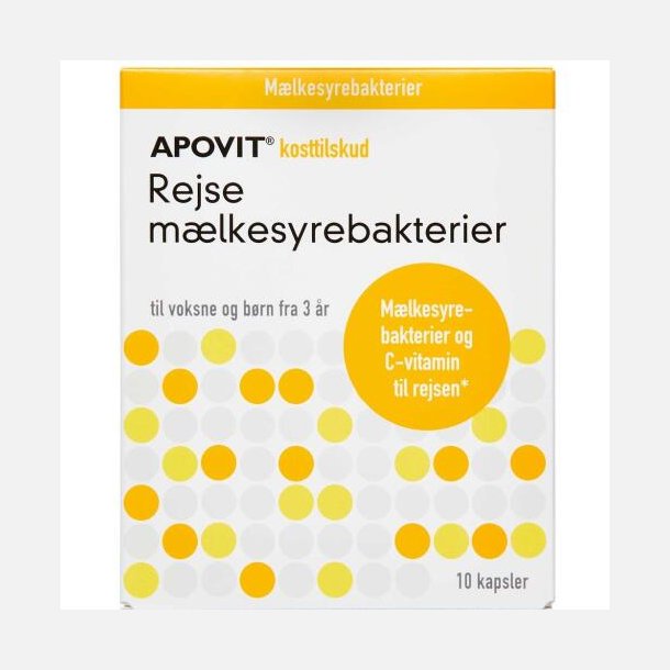 ApovitRejse Mlkesyrebakterier 10 stk.