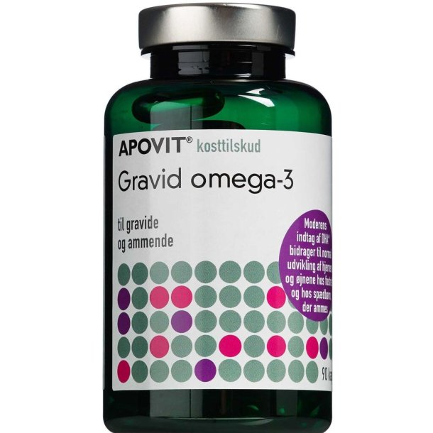 Apovit Gravid Omega-3, 90kapsler