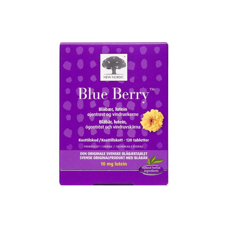 Blue Berry original 120 tabletter - New Nordic