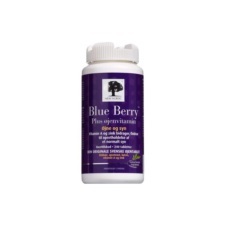 Blue Berry Plus 240 tabletter - New Nordic