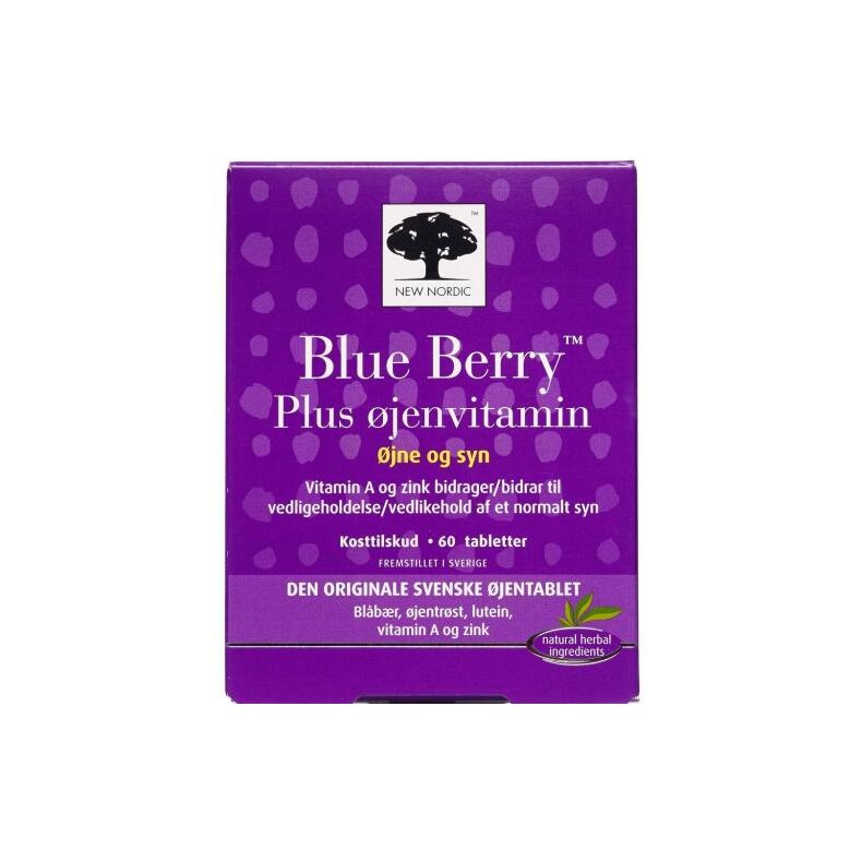 Blue Berry Plus 60 tabletter - New Nordic