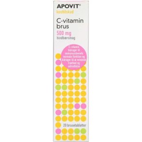 ApovitC-vitamin strk brus - hindbrsmag 20 stk.