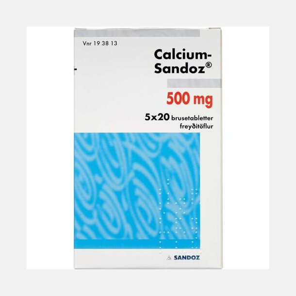  CALCIUM SANDOZ BRUSETABL 500MG 100 ST(5X20)