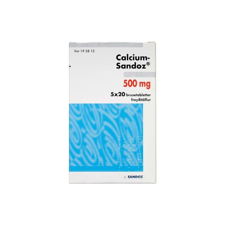  CALCIUM SANDOZ BRUSETABL 500MG 100 ST(5X20)