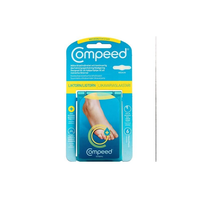 COMPEED MOISTURISING LIGTORN 6 ST