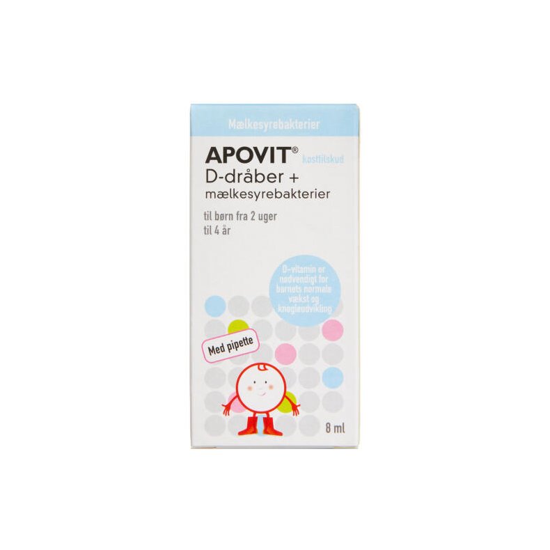 ApovitD-drber + mlkesyrebakterier 8 ml