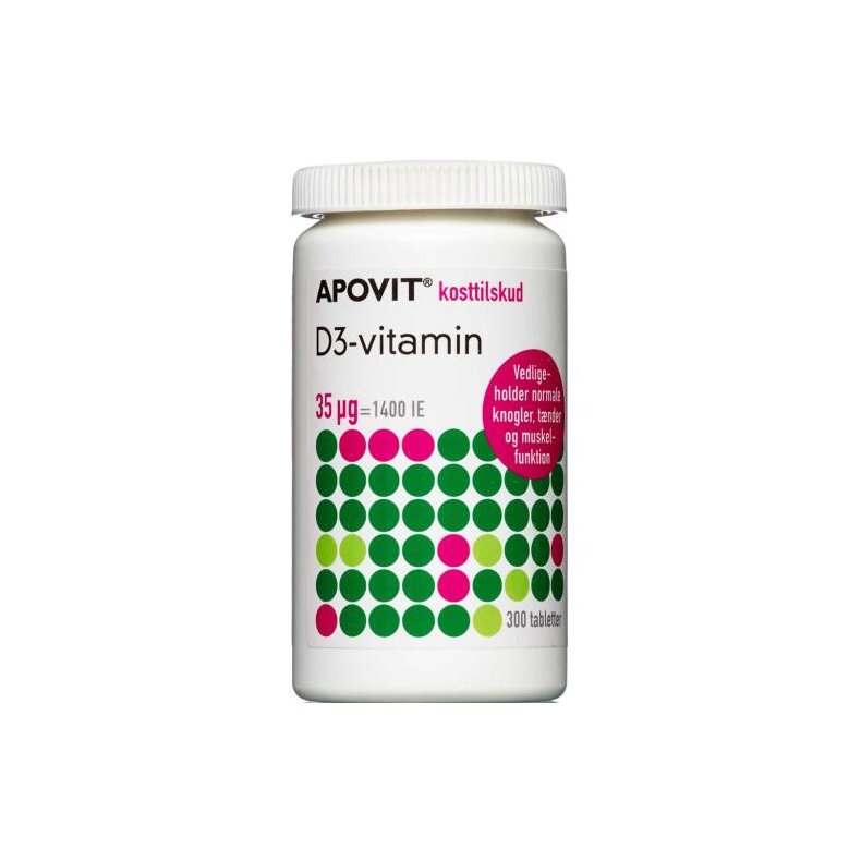 ApovitD3-vitamin 35 mikg. 300 stk.