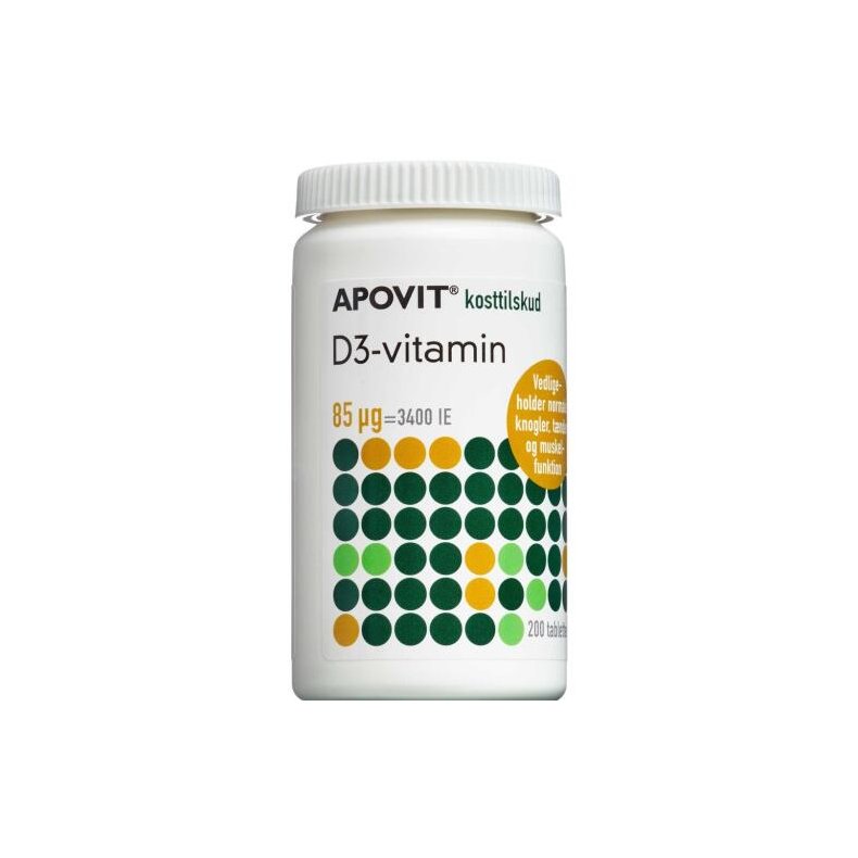 ApovitD3-vitamin 85 mikg 200 stk.