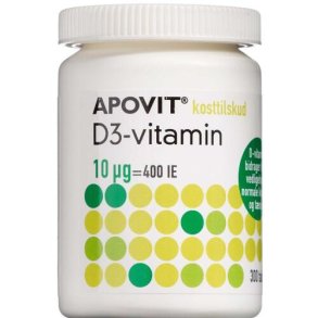 ApovitD3-Vitamin tablet 10 mikg 300 stk.