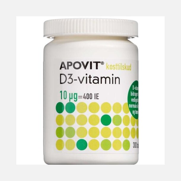 ApovitD3-Vitamin tablet 10 mikg 300 stk.