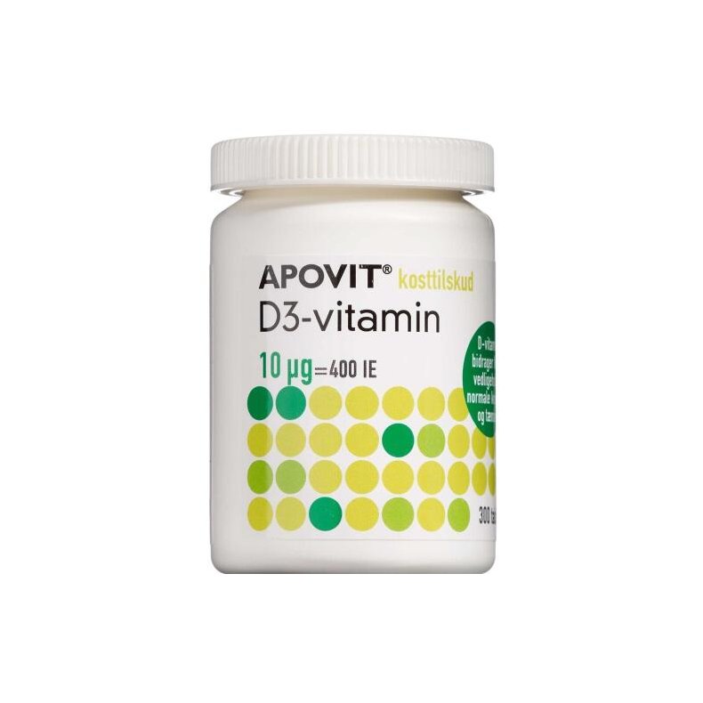 ApovitD3-Vitamin tablet 10 mikg 300 stk.