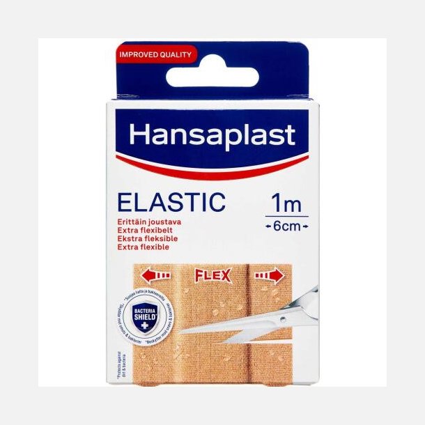 Hansaplast Elastic Plaster 1 m x 6 cm 10 stk.