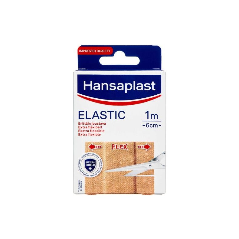 Hansaplast Elastic Plaster 1 m x 6 cm 10 stk.