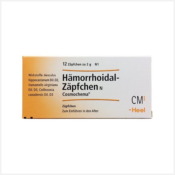 H&auml;morrhoidal-Z&auml;pfchen Heel 12 suppositorier
