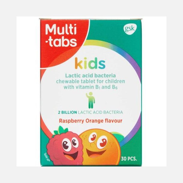 Multi-Tabs Kids Mlkesyrebakterier 30 stk.