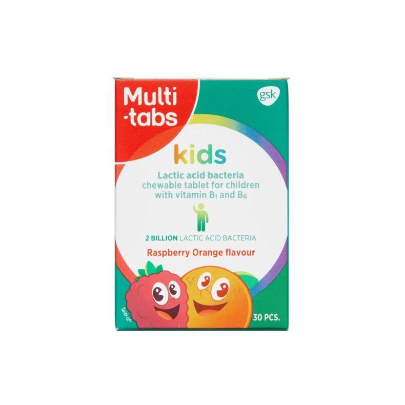 Multi-Tabs Kids Mlkesyrebakterier 30 stk.