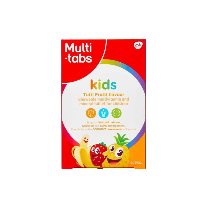 Multi-Tabs Kids Tutti Frutti 90 stk.