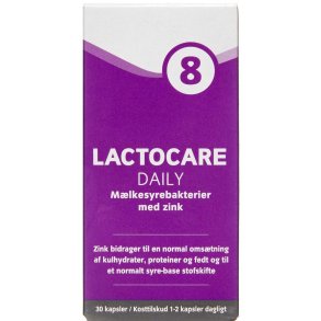 Lactocare Daily +Zink 30 kapsler