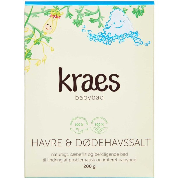 Kraes babybad, havre og ddehavssalt , 200g