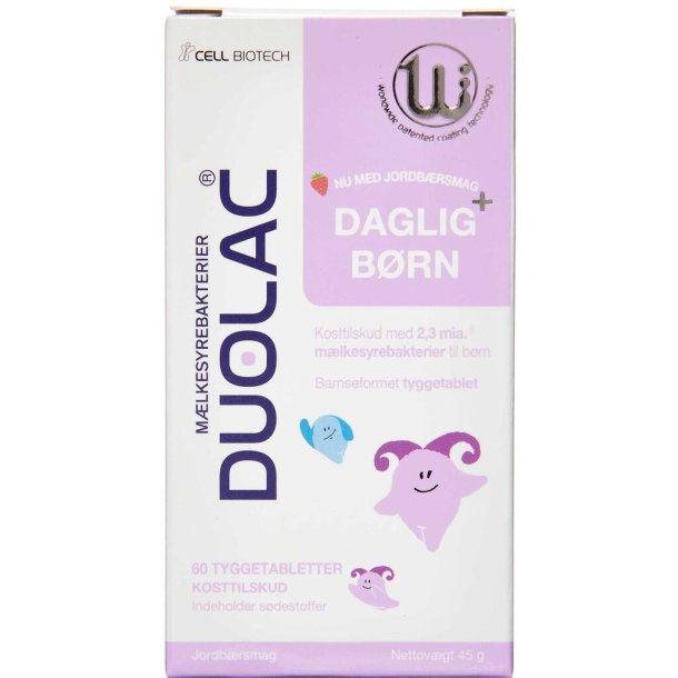 Duolac Daglig+ brn 60 tyggetabletter