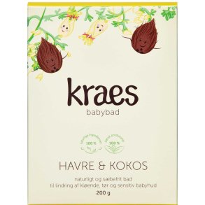 Kraes babybad, havre og kokos. 200g