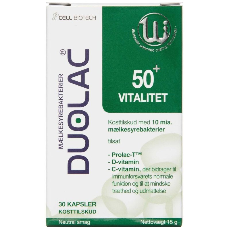 Duolac, 50+ Vitalitet 30 kapsler