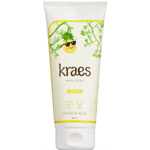 Kraes rene totter shampoo junior med havre og aloe, ananasduft 200 ml