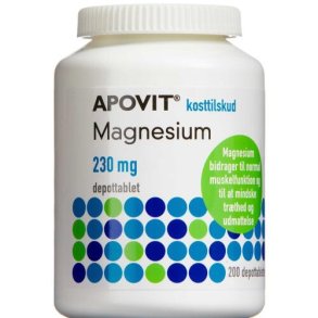 ApovitMagnesium 230mg Depottabletter 200 stk