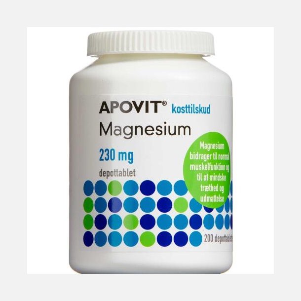 ApovitMagnesium 230mg Depottabletter 200 stk