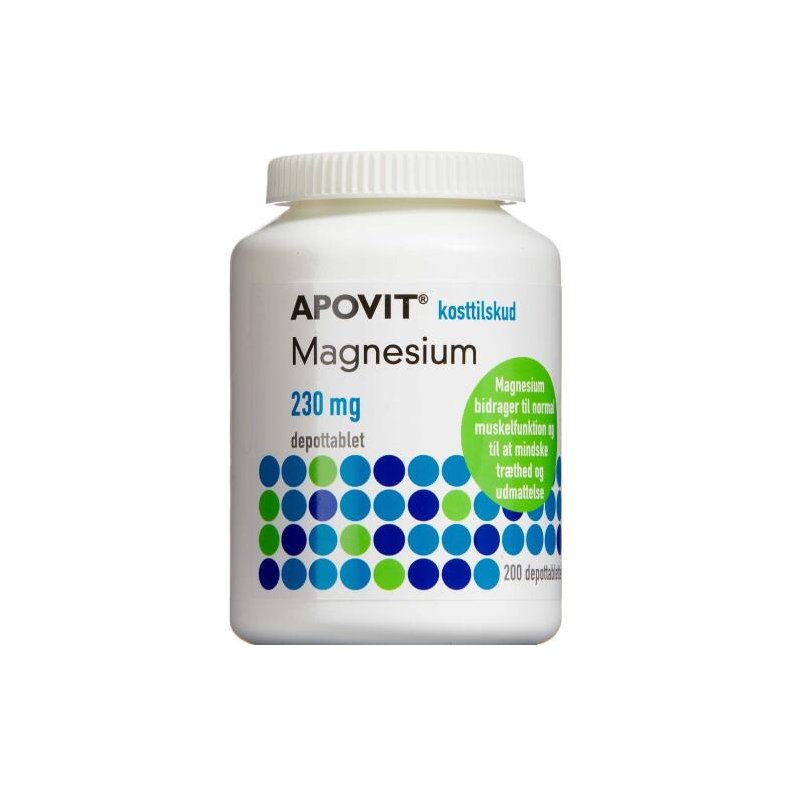 ApovitMagnesium 230mg Depottabletter 200 stk