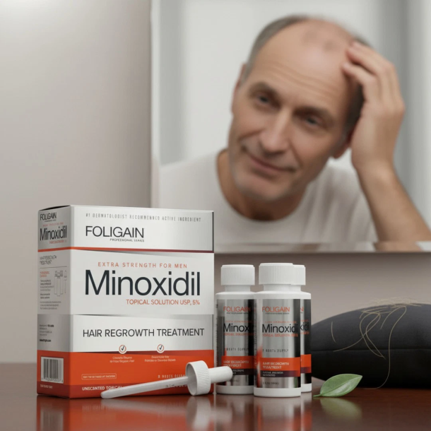Foligain minoxidil 5% til m�nd