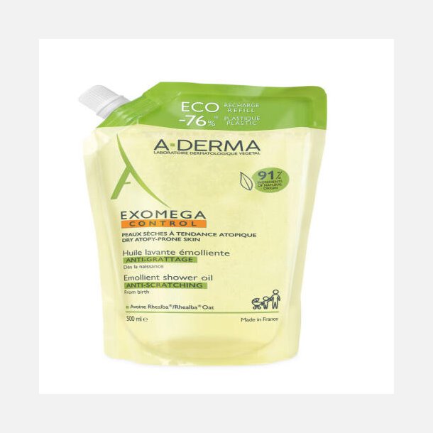 A-DermaExomega Cont Shower Oil Refill 500 ml