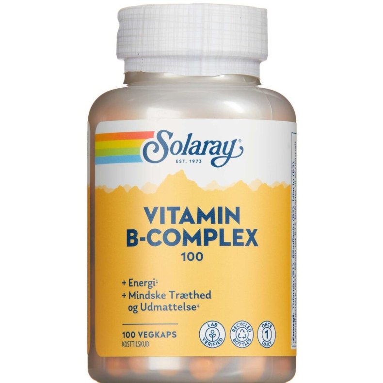 Solaray B-complex 100 kapsler