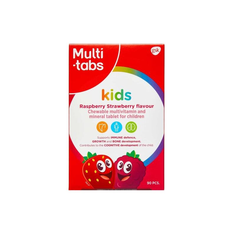 Multi-tabs Kids Hindbr/Jordbr 90 stk.