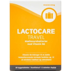 Lactocare Travel 60 tyggetabletter