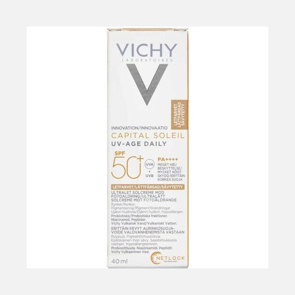 Vichy Capital Soleil UV-Age Solcreme til ansigt SPF50+ 40 ml