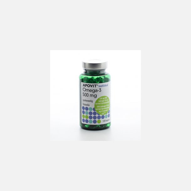 Apovit omega-3 kapsler 500 mg 120 stk